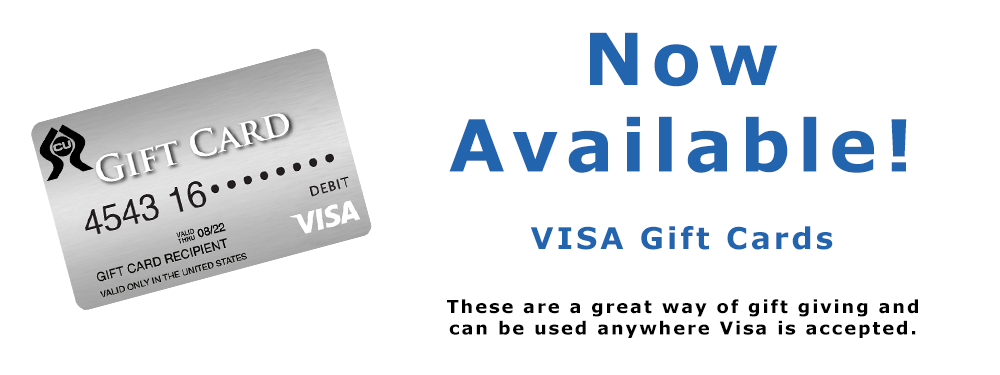 VISA gift cards are here!